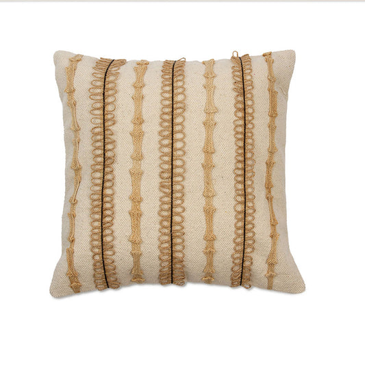 MEVAK LIVING - Jute-cotton cushion cover M/Ena