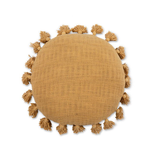 MEVAK LIVING - Round cotton cushion cover M/Holly